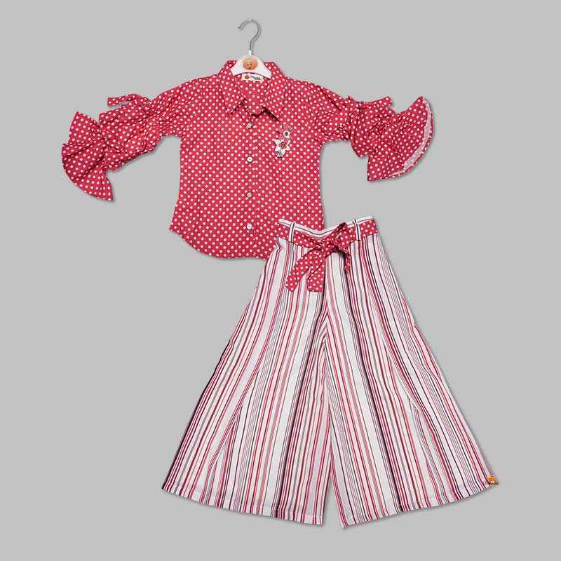 Full Sleeves Plazo Set for Kid Girls