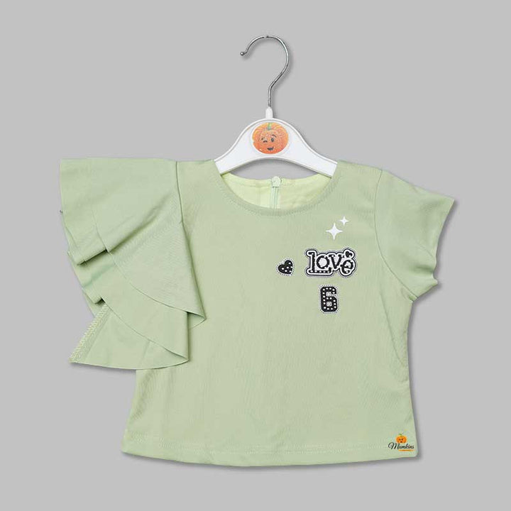Western Dresses For Girls And Kids With Lining PalazzoGREEN