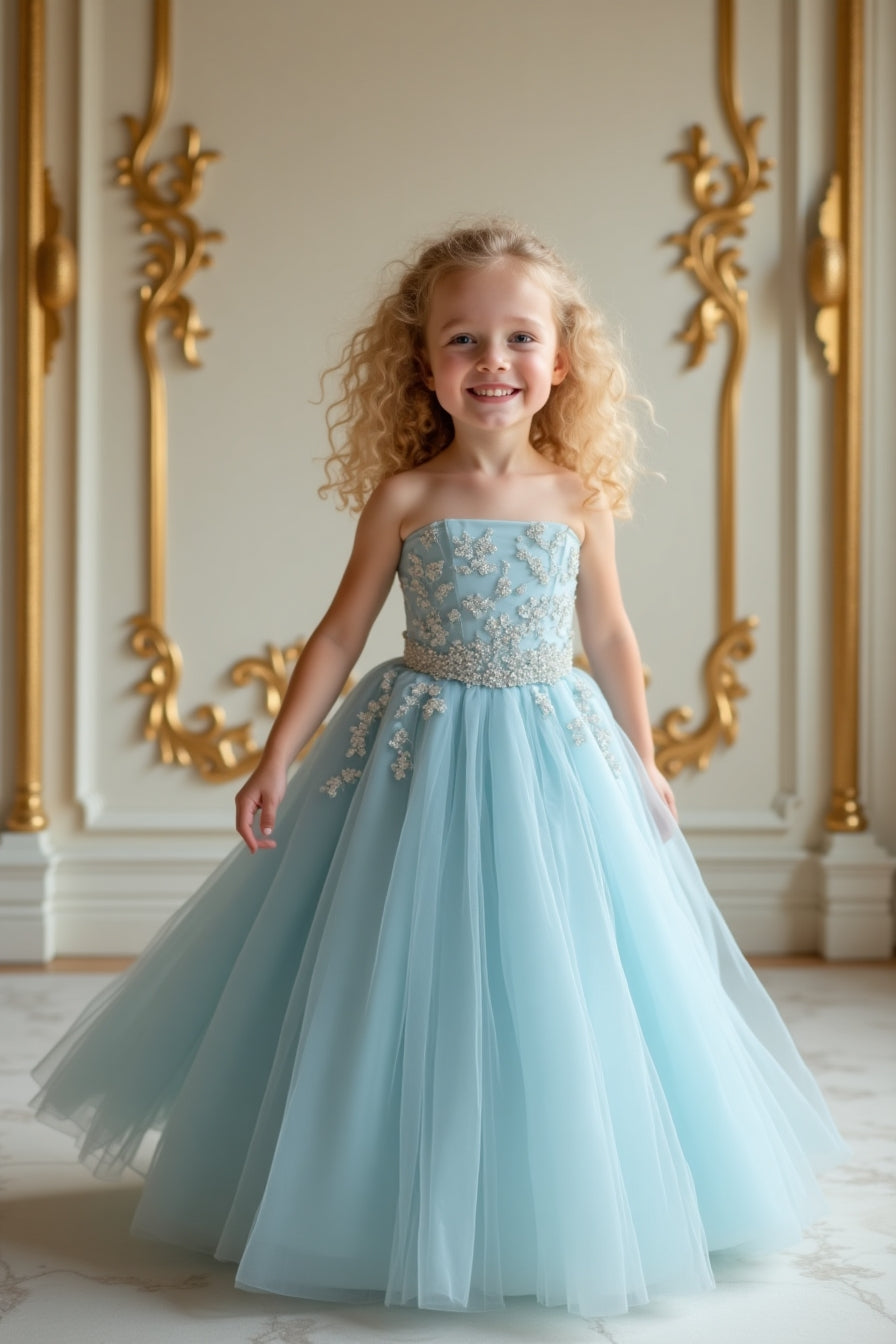 Cheap Wedding Kids Dress for Girls Evening Children Flower Princess Pageant  Gown Teenager Party Dress | Joom