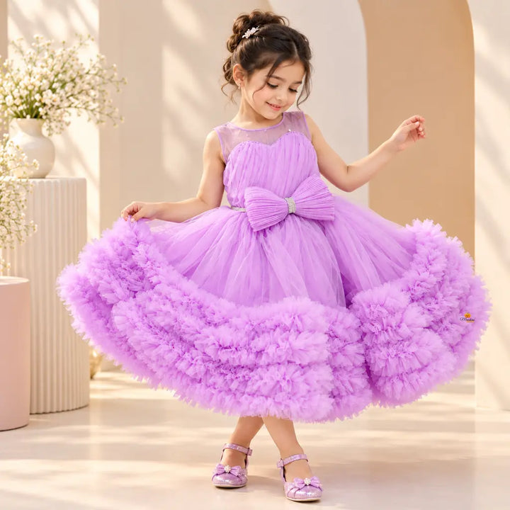 Girls Frill Layered Party Wear Frock