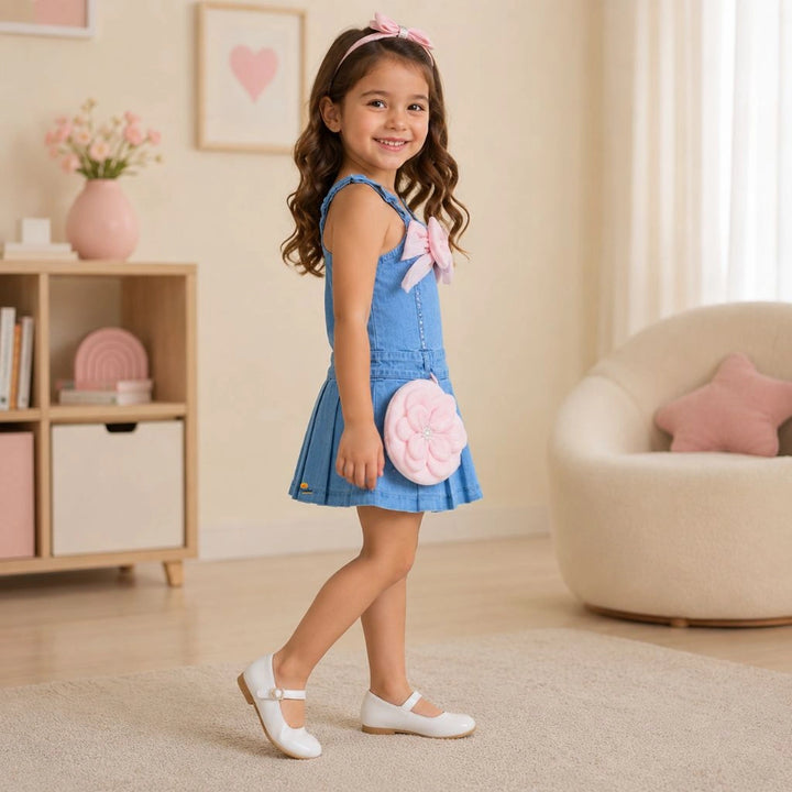 Elegant Girls Denim Western Wear Dress