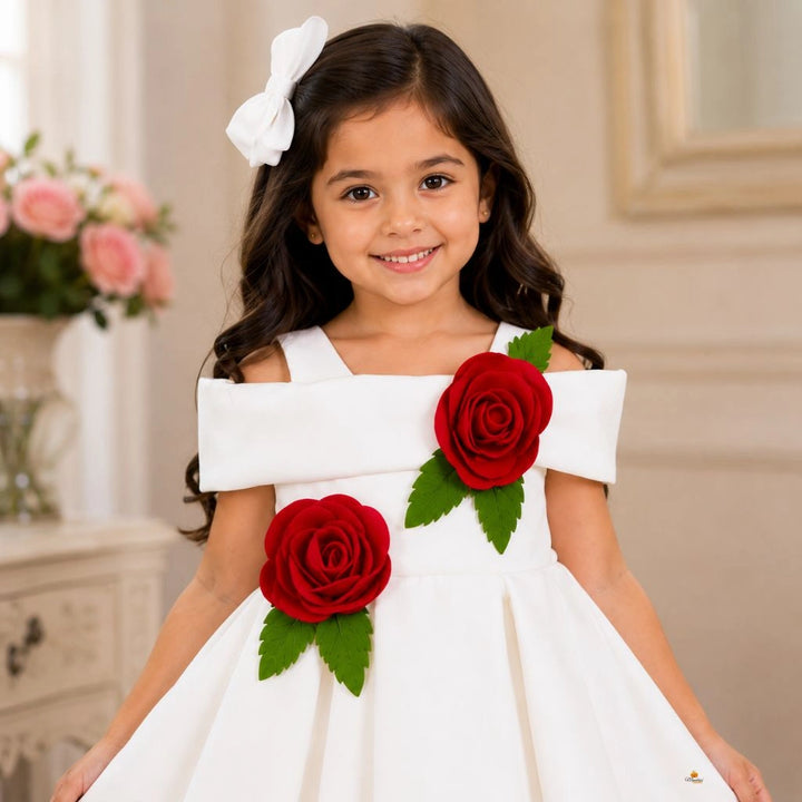 Elegant Sleeveless Party Frock for Girls