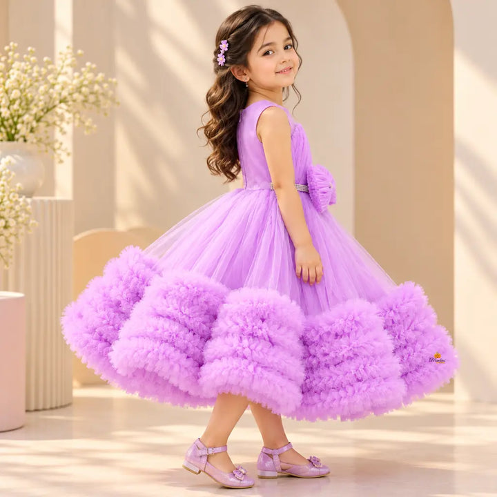 Girls Frill Layered Party Wear Frock