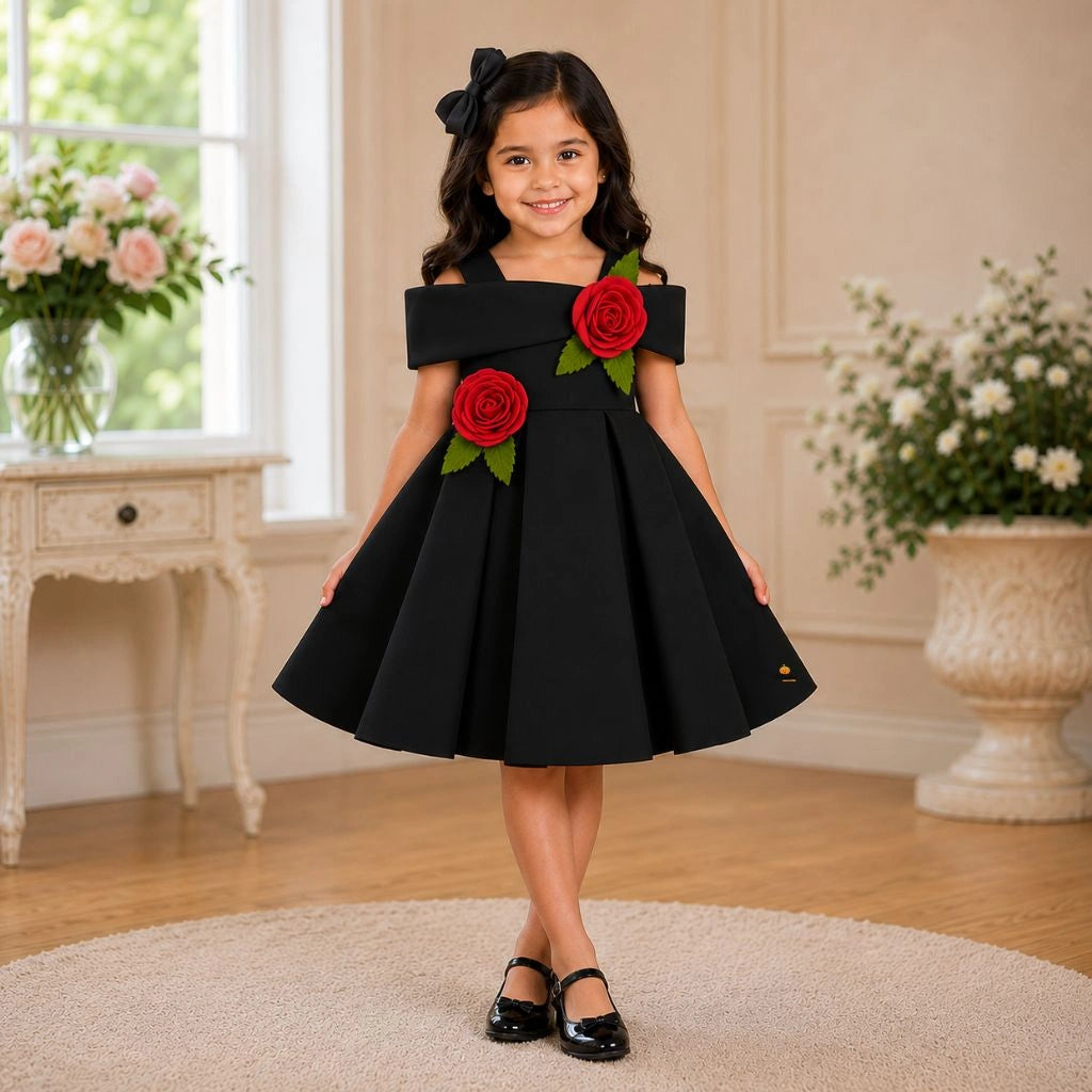 Elegant Sleeveless Party Frock for Girls