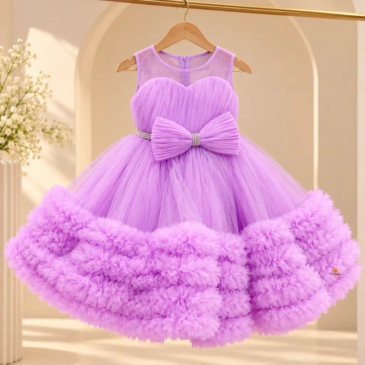 Girls Frill Layered Party Wear Frock