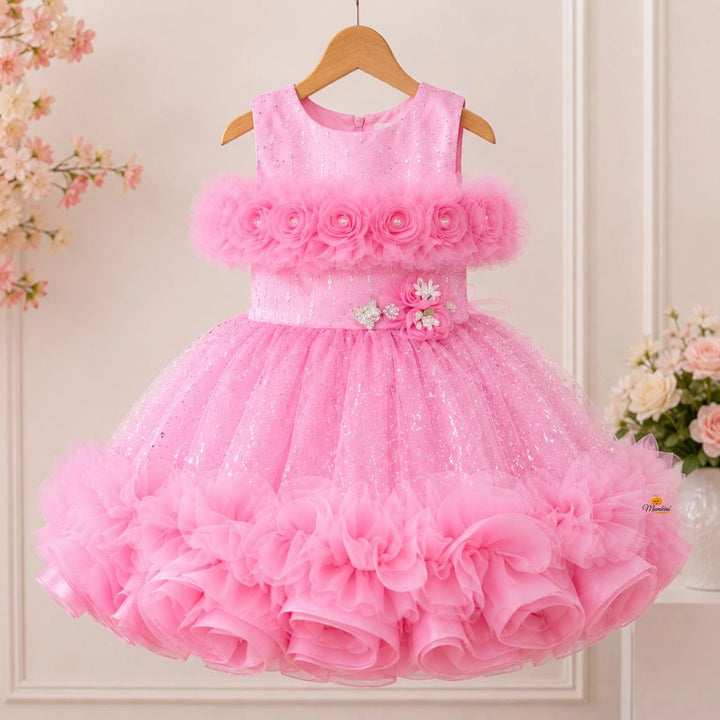 Onion Floral Frock for Girls