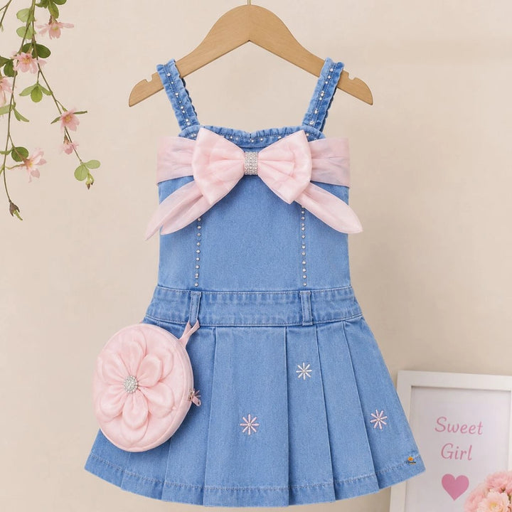 Elegant Girls Denim Western Wear Dress