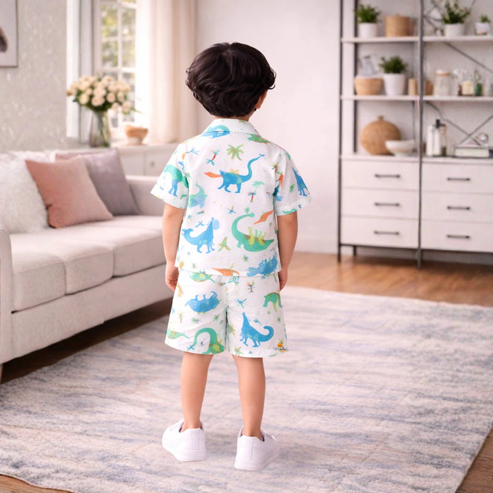 Kids Dinosaur Printed Co-Ord Set for Boys