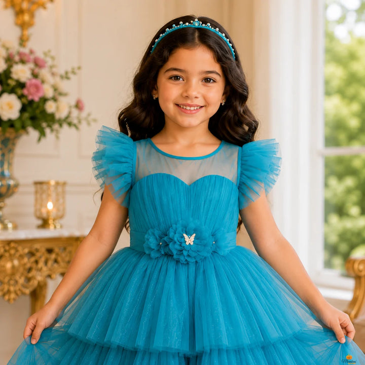 Rama Layered Gown for Girls