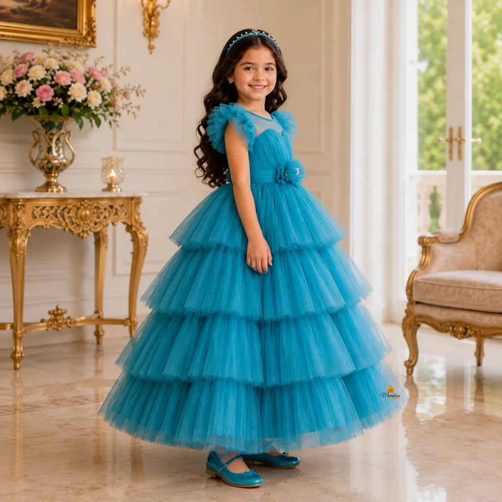 Rama Layered Gown for Girls