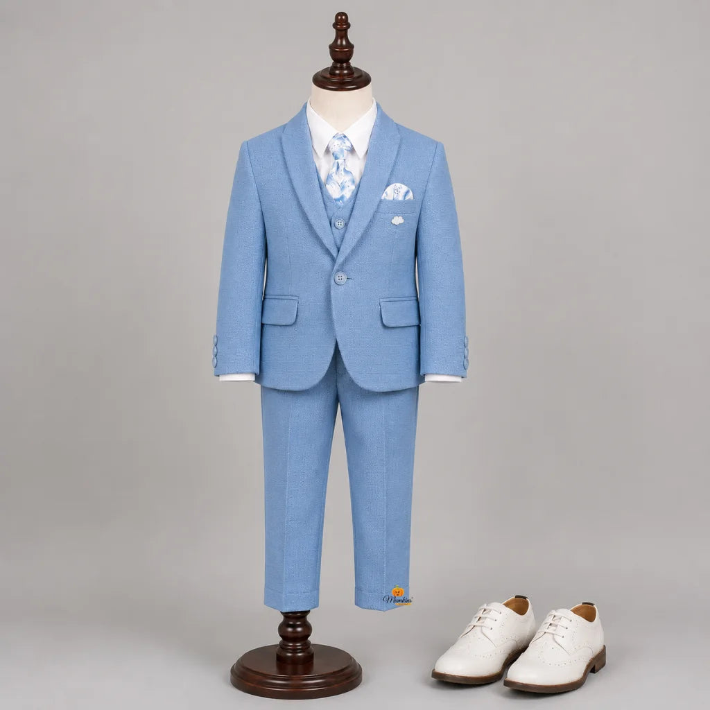 Blue Boys Suit with Tie