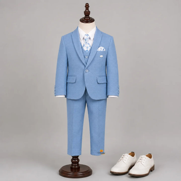 Blue Boys Suit with Tie