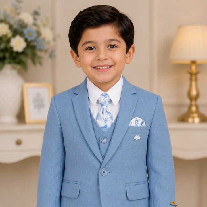 Blue Boys Suit with Tie
