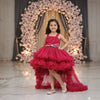 . Premium Rani Party Frock with Tail Design for Girls