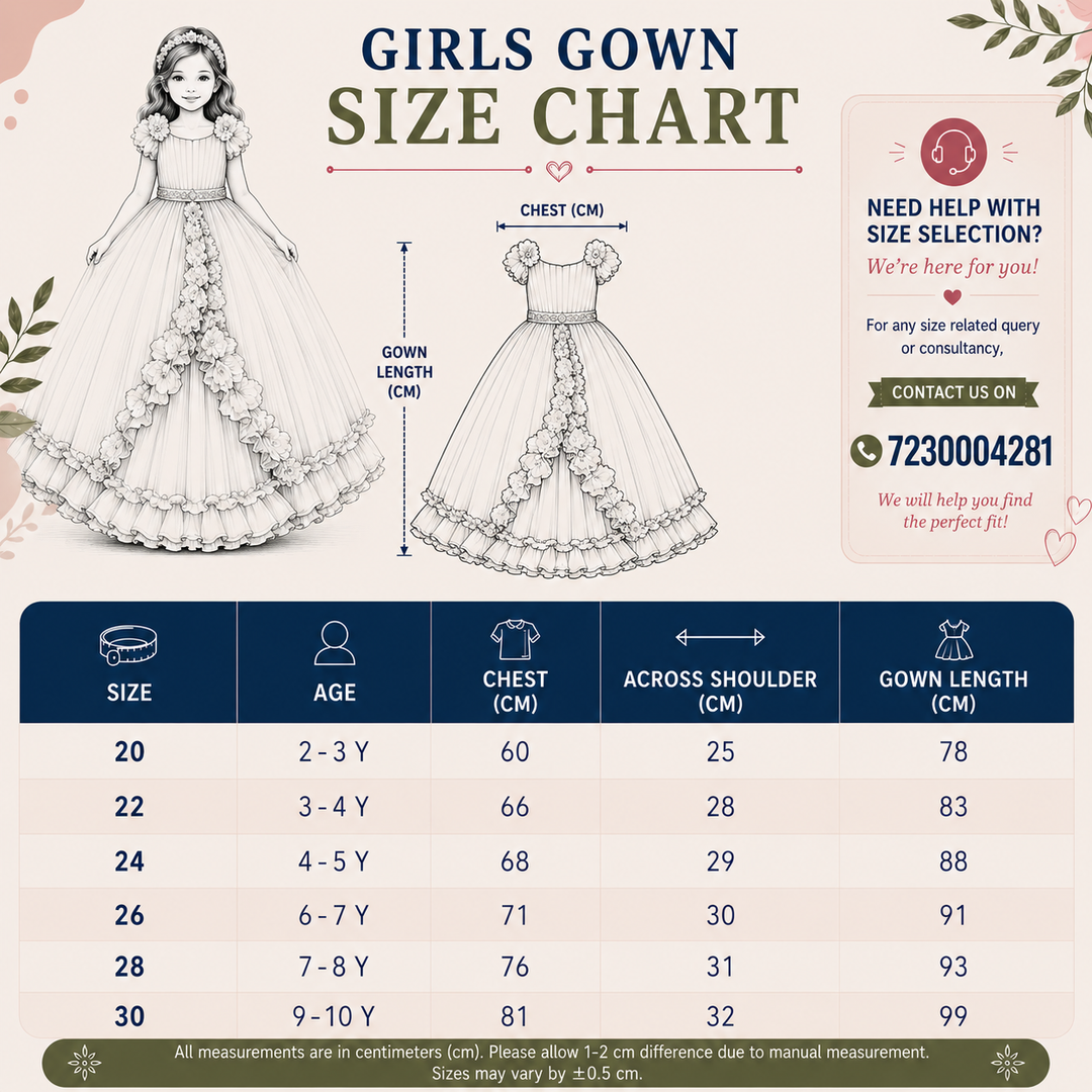 Pink Bow Gown for Girls