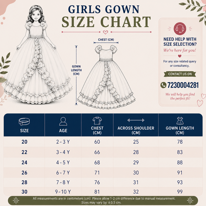 Pink Bow Gown for Girls