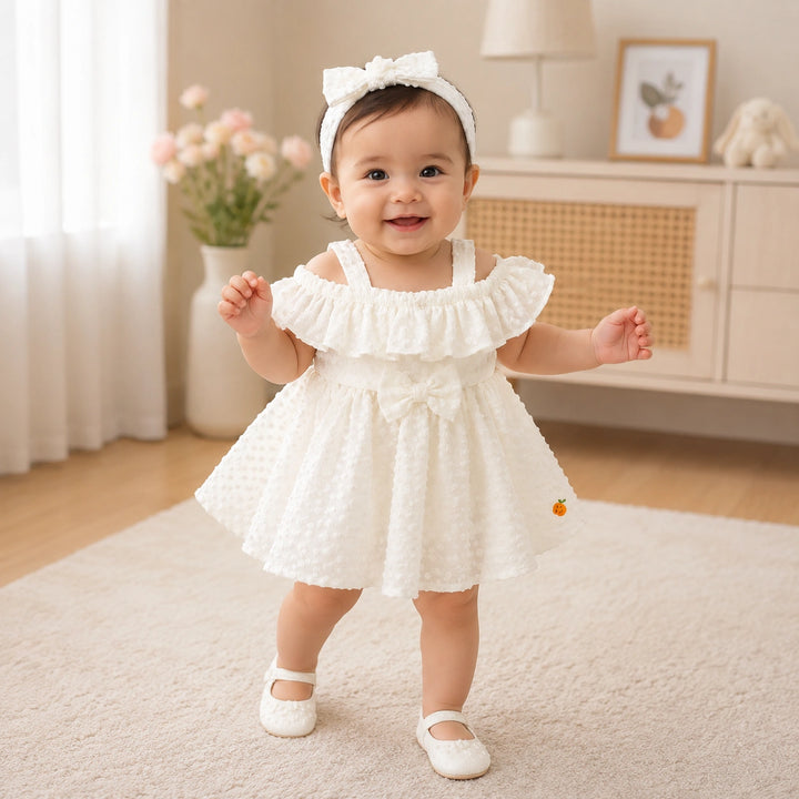 Off Shoulder Frock for Baby Girls