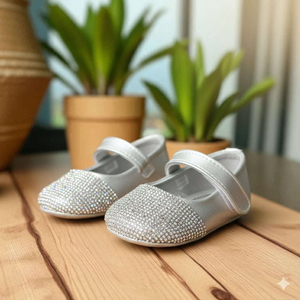 Silver Partywear Bellies for Girls – Birthday & Wedding Footwear