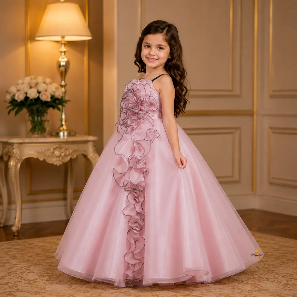 dresses in peach color Pink Tulle Princess Sweet 16 Party Dress, Quinceanera Fo Cutedressy The flowing A Peach Ball Gown