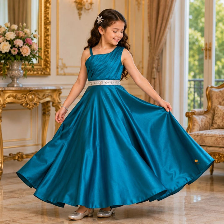 Rama & Wine Long Girls Gown