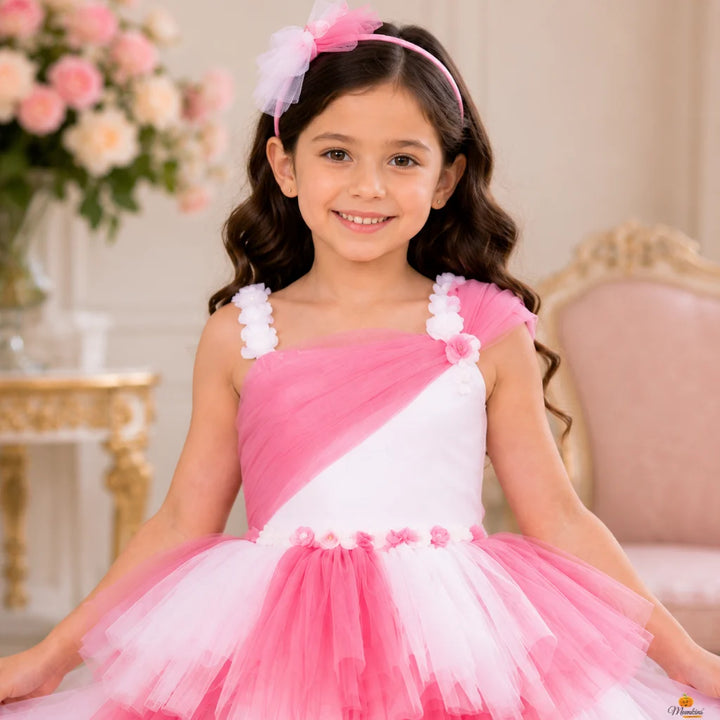Multi Layered Net Gown for Girls