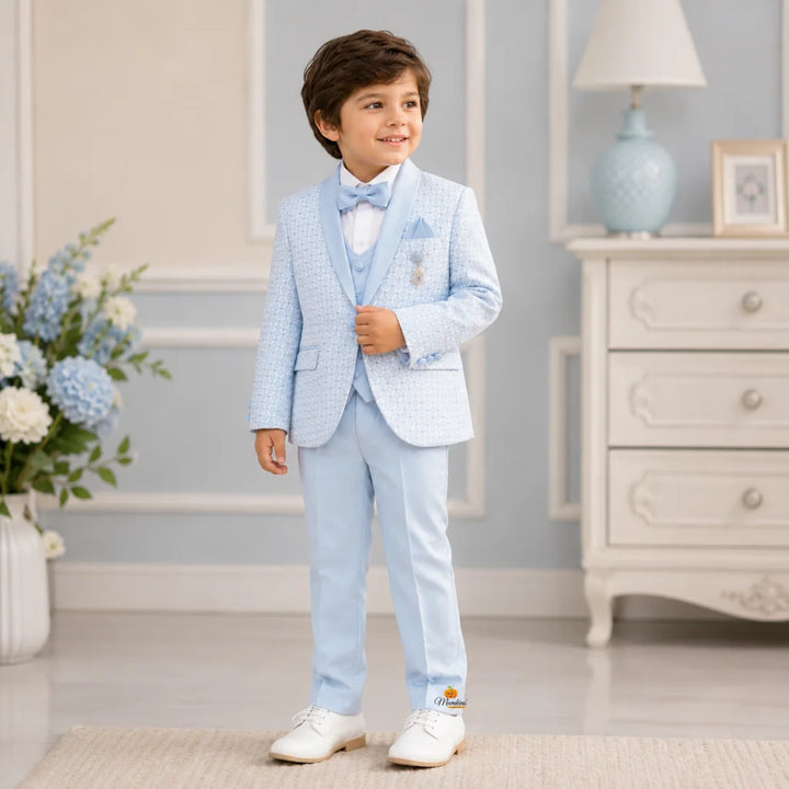 Navy Blue Tuxedo Suit for Boys