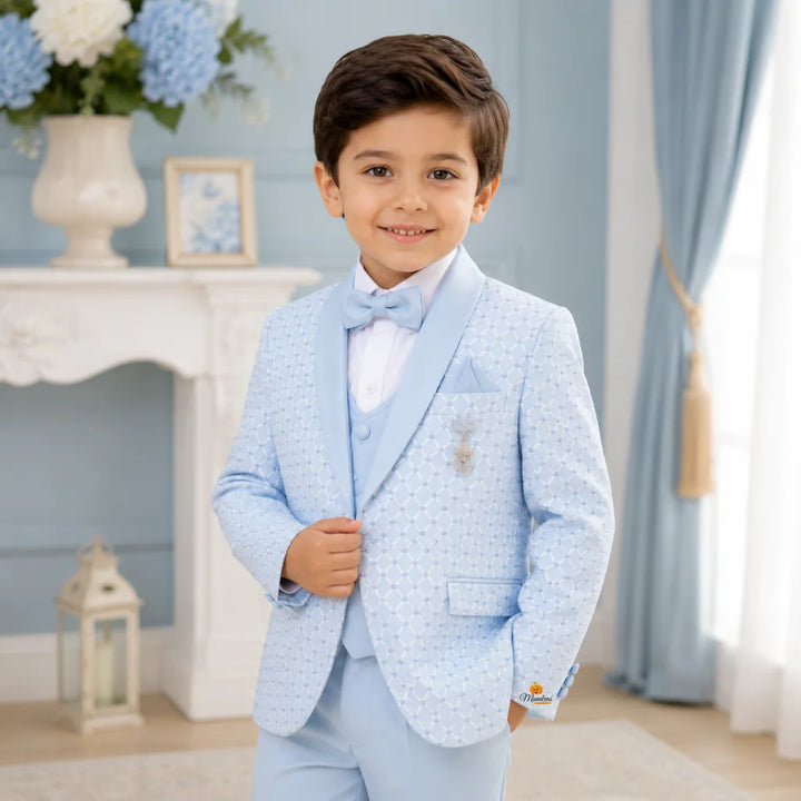Navy Blue Tuxedo Suit for Boys