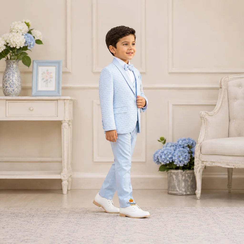 Navy Blue Tuxedo Suit for Boys