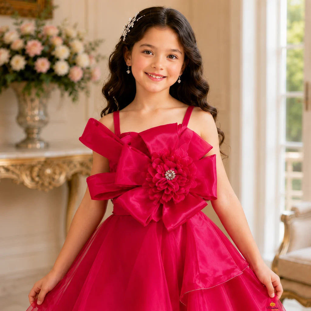 Rani Layered Flair Gown for Girls