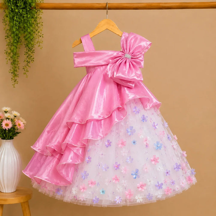 Floral Bow Gown for Girls