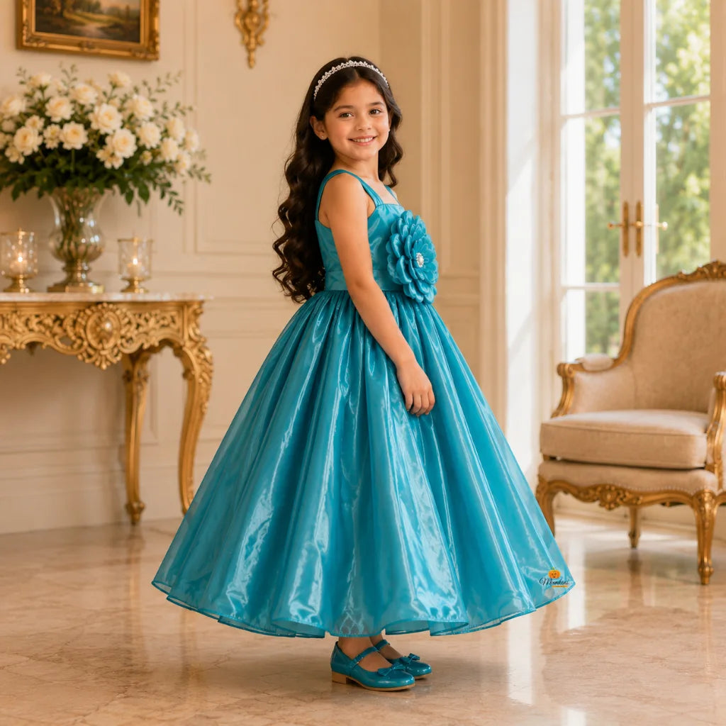 Rama Floral Gown for Girls
