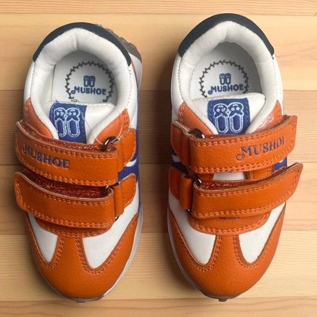 Orange Boys Velcro Sports Shoes