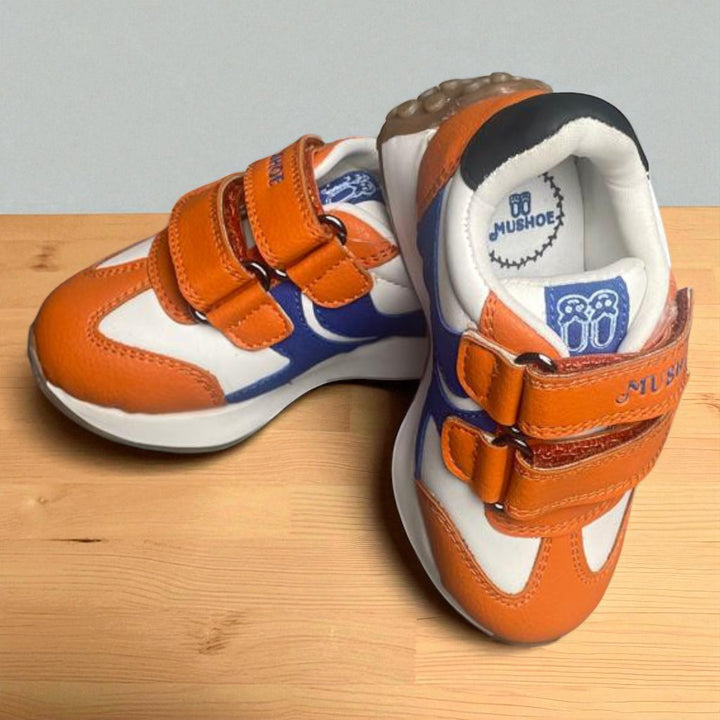 Orange Boys Velcro Sports Shoes