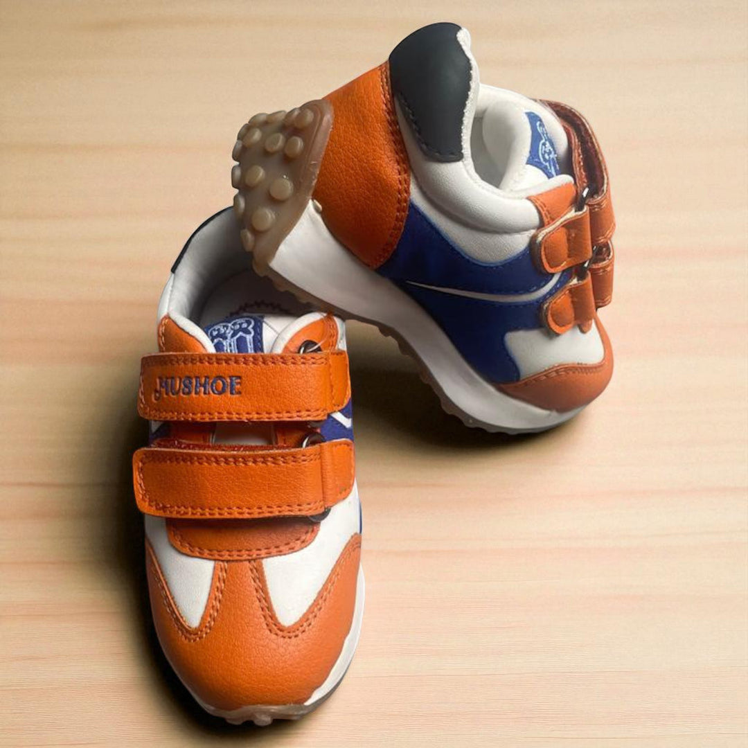 Orange Boys Velcro Sports Shoes