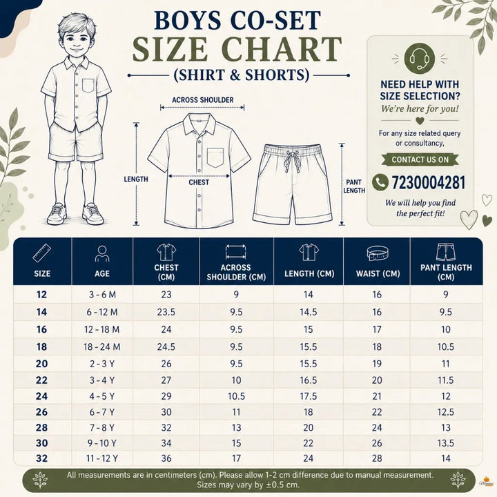 Boys Tropical Beach Print Shirt and Shorts Co-Ord Set