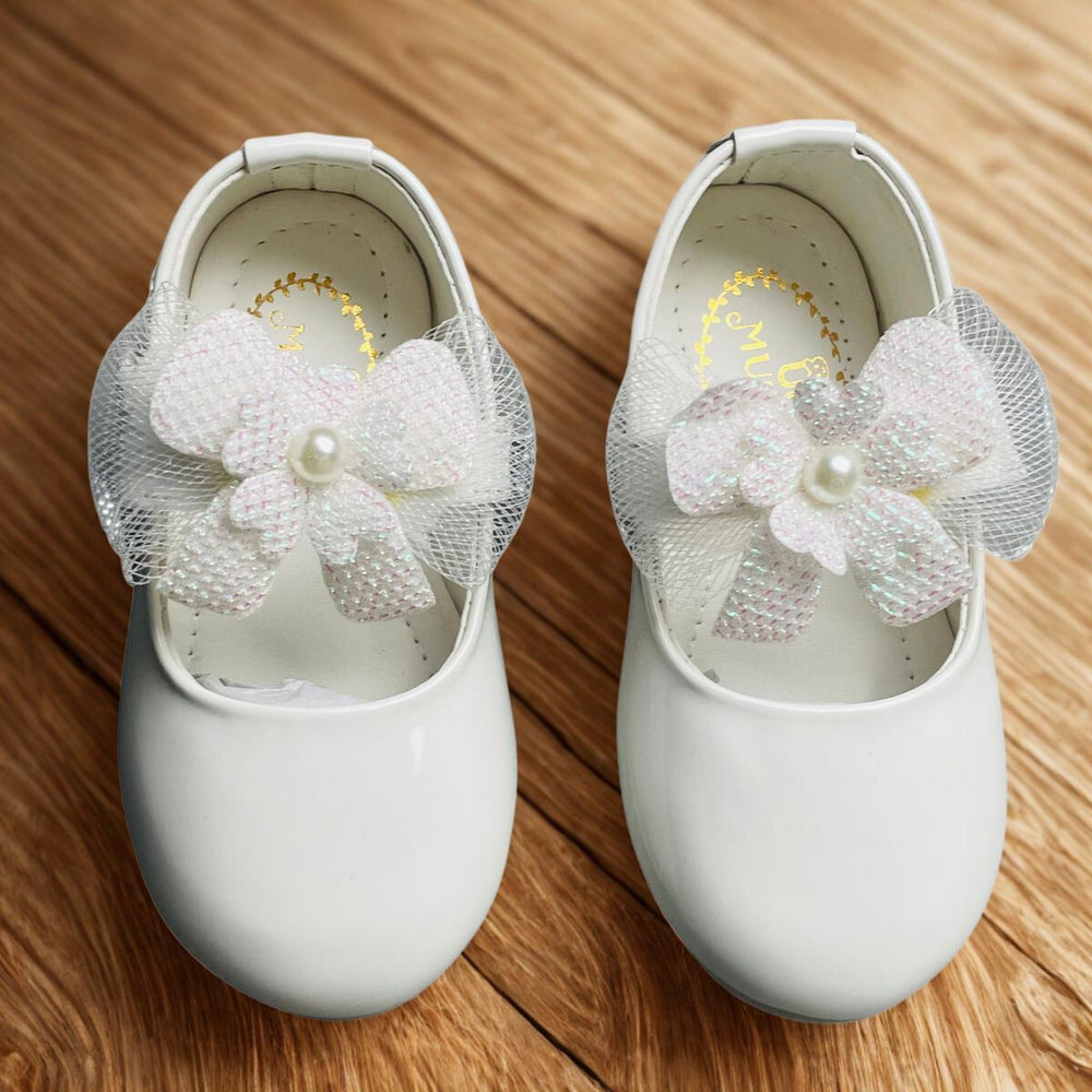 White Pearl Flower Bellies for Girls