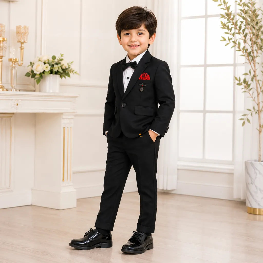 Black Bow Tie Boys Tuxedo