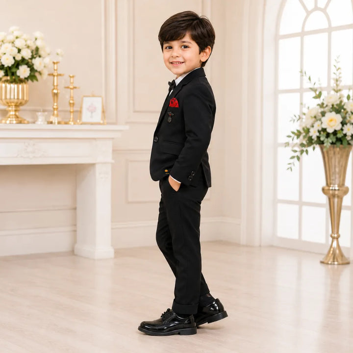 Black Bow Tie Boys Tuxedo