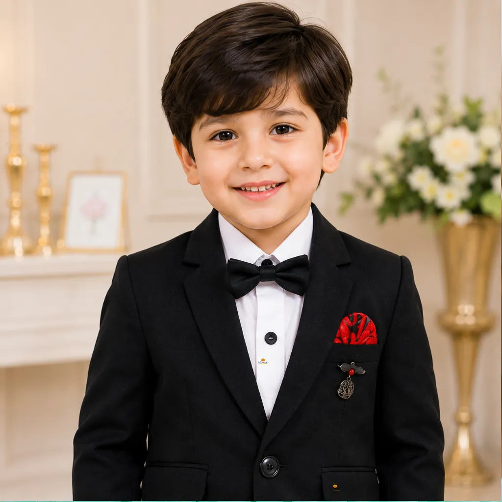 Black Bow Tie Boys Tuxedo