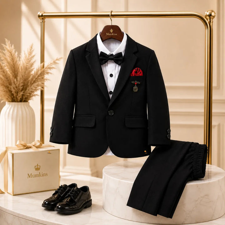 Black Bow Tie Boys Tuxedo