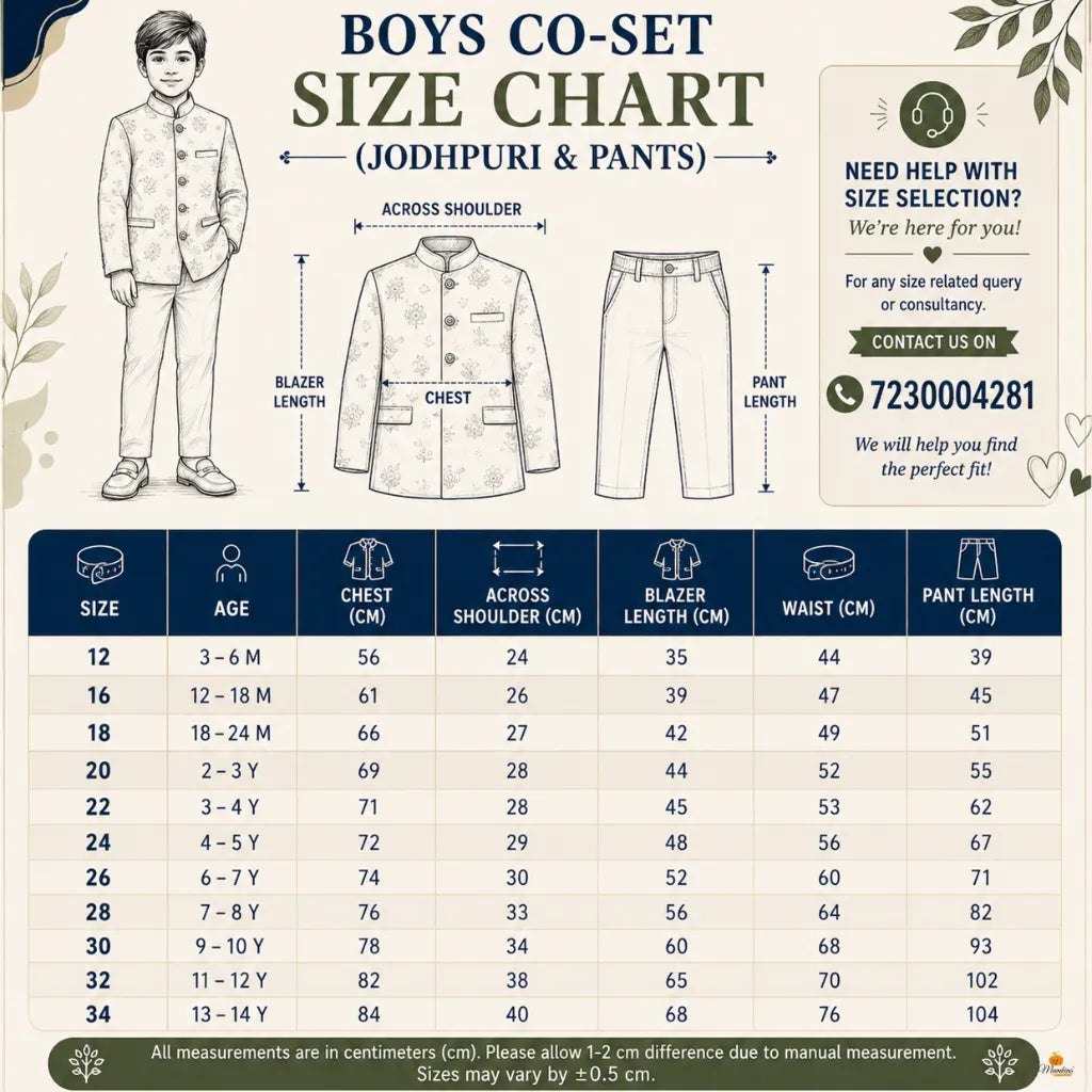 Black Eagle Embroidered Boys Jodhpuri Suit
