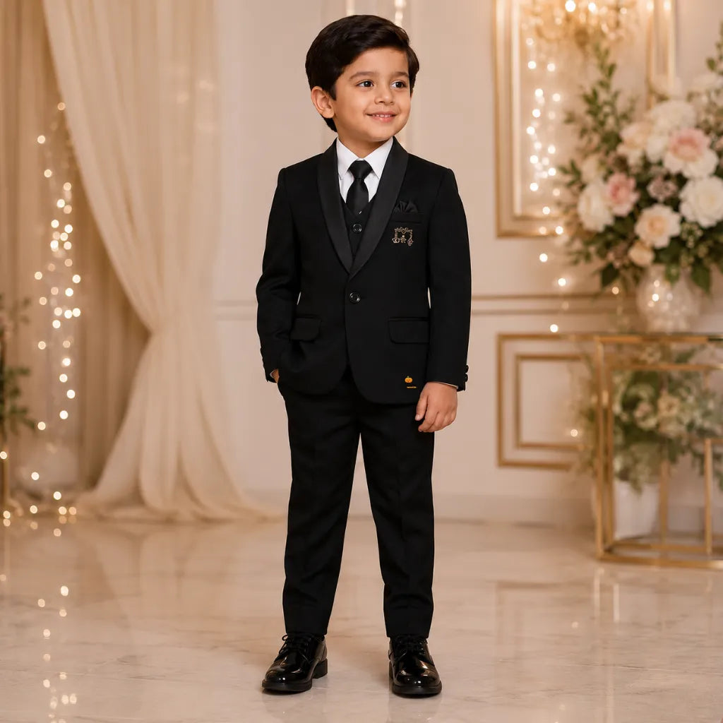 Black Tuxedo Suit for Boys