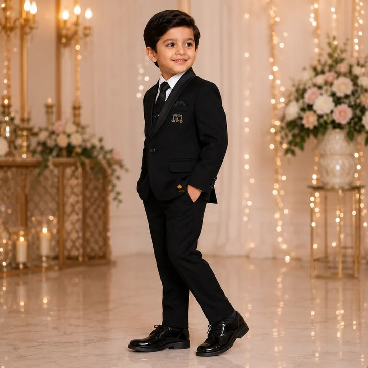 Black Tuxedo Suit for Boys