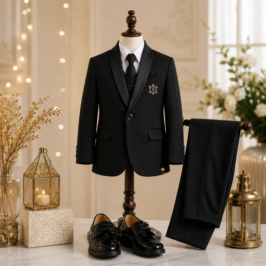 Black Tuxedo Suit for Boys