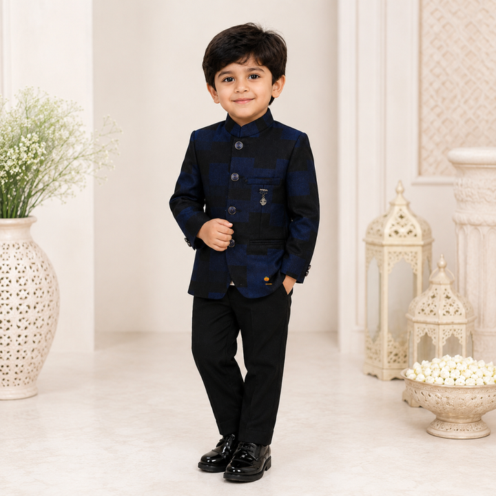 Blue & Green Jodhpuri Suits for Boys