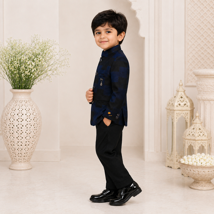Blue & Green Jodhpuri Suits for Boys