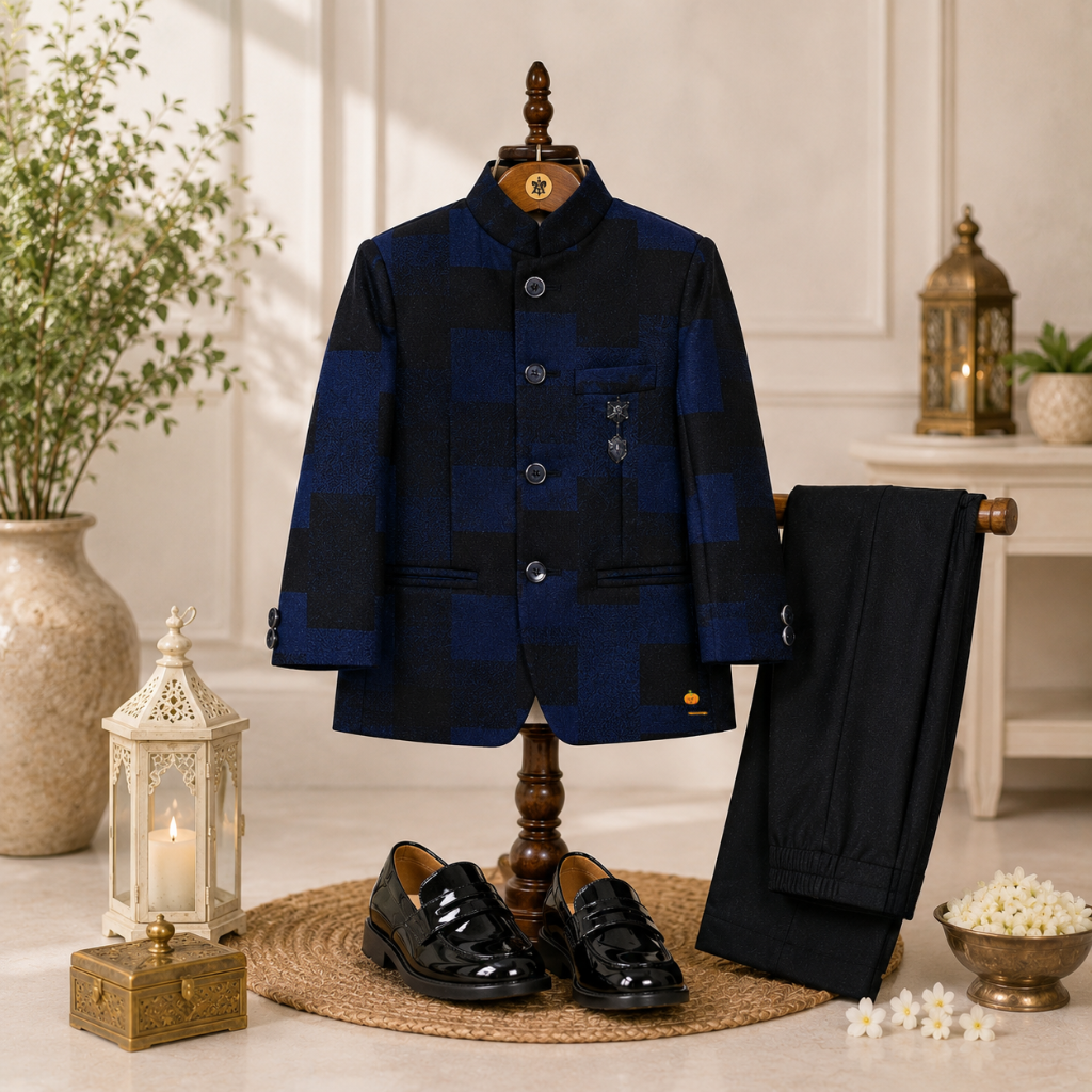 Blue & Green Jodhpuri Suits for Boys