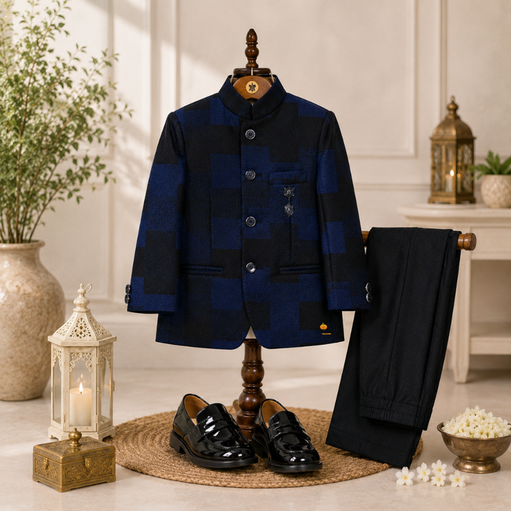 Blue & Green Jodhpuri Suits for Boys