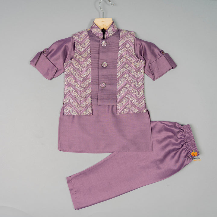 Purple Boys Kurta Pajama