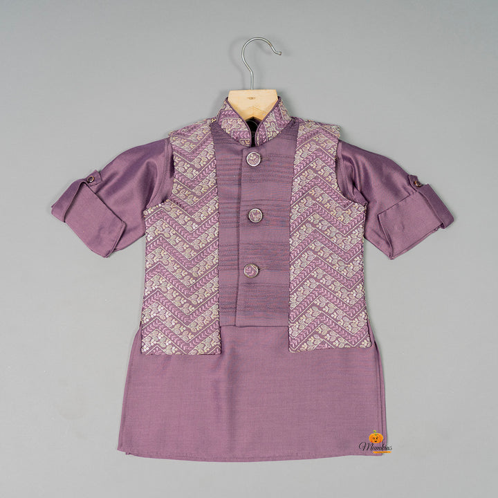 Purple Boys Kurta Pajama